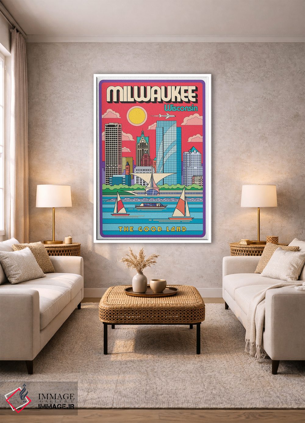 تابلو دکوراتیو پوستر سفر میلواکی اثر جیم زانیسر - D1W