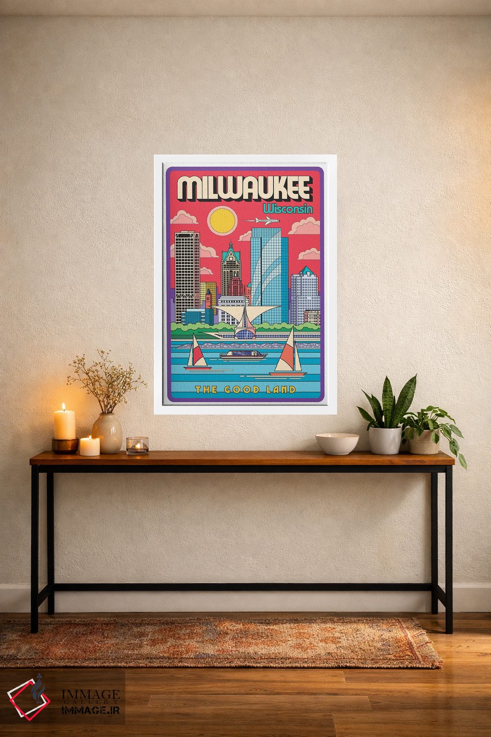 تابلو دکوراتیو پوستر سفر میلواکی اثر جیم زانیسر - D3W