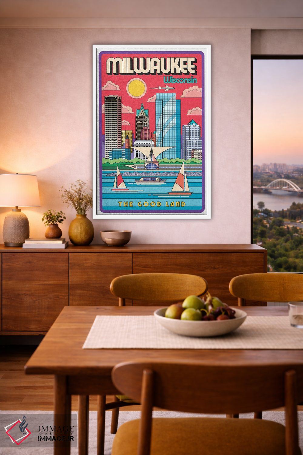 تابلو دکوراتیو پوستر سفر میلواکی اثر جیم زانیسر - D6W