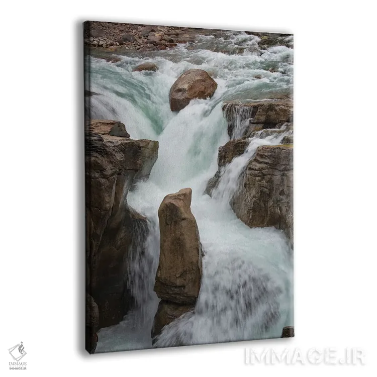 تابلو دکوراتیو Alberta. Sunwapta Falls detail, Jasper National Park.,کانا… اثر جودیت زیمرمن - نمای پرسپکتیو محصول