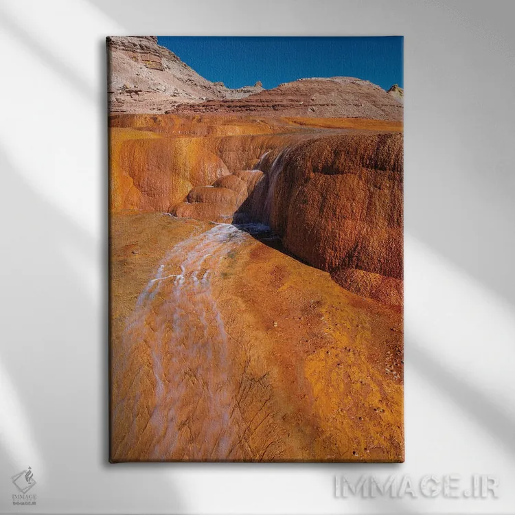 تابلو دکوراتیو Utah. Crystal Geyser, A Cold Water Geyser, Travertine Geol… اثر جودیت زیمرمن - نمای روبهرو روی دیوار