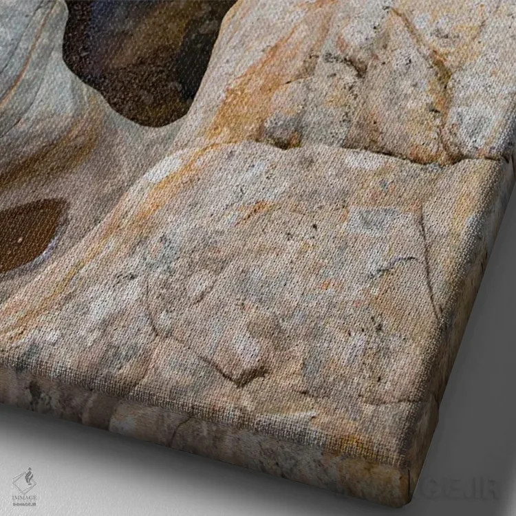 تابلو دکوراتیو Utah. Waterpockets and autumnal cottonwood trees, Grand St… اثر جودیت زیمرمن - نمای نزدیک بافت بوم