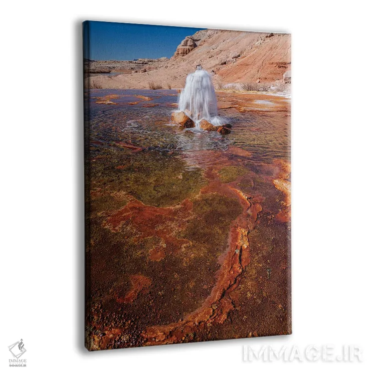 تابلو دکوراتیو Utah. Crystal Geyser, A Cold Water Geyser, Travertine Geol… اثر جودیت زیمرمن - نمای پرسپکتیو محصول