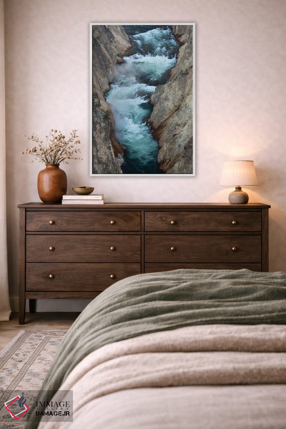 تابلو دکوراتیو Wyoming. Yellowstone River, Grand Canyon of the Yellowston… اثر جودیت زیمرمن - D1W