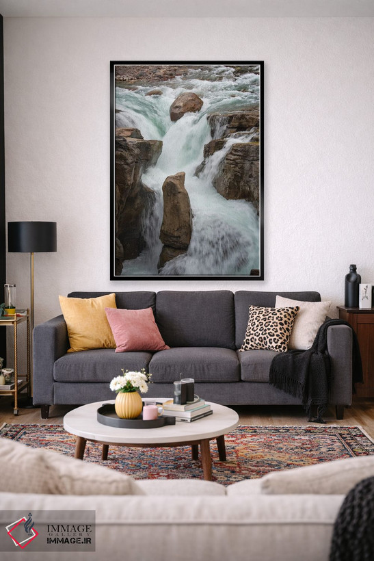تابلو دکوراتیو Alberta. Sunwapta Falls detail, Jasper National Park.,کانا… اثر جودیت زیمرمن - D1B