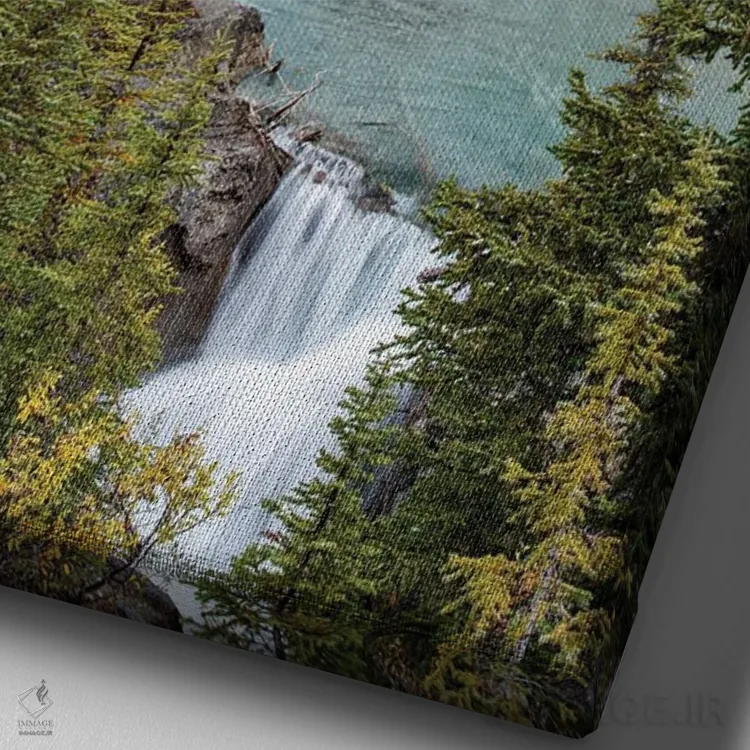 تابلو دکوراتیو Alberta. Nigel Creek, Banff National Park.,کانادا، آلبرتا.… اثر جودیت زیمرمن - نمای نزدیک بافت بوم