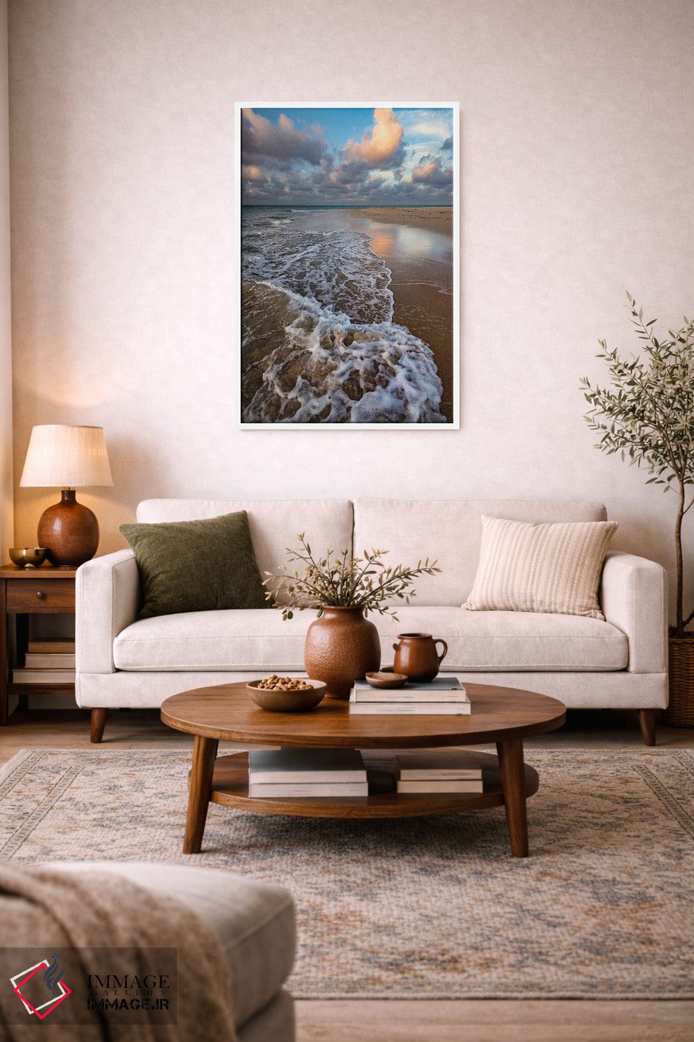 تابلو دکوراتیو Kingdom of Tonga, Pacific Islands,ساحل شنی دورافتاده در جز… اثر جودیت زیمرمن - D2W