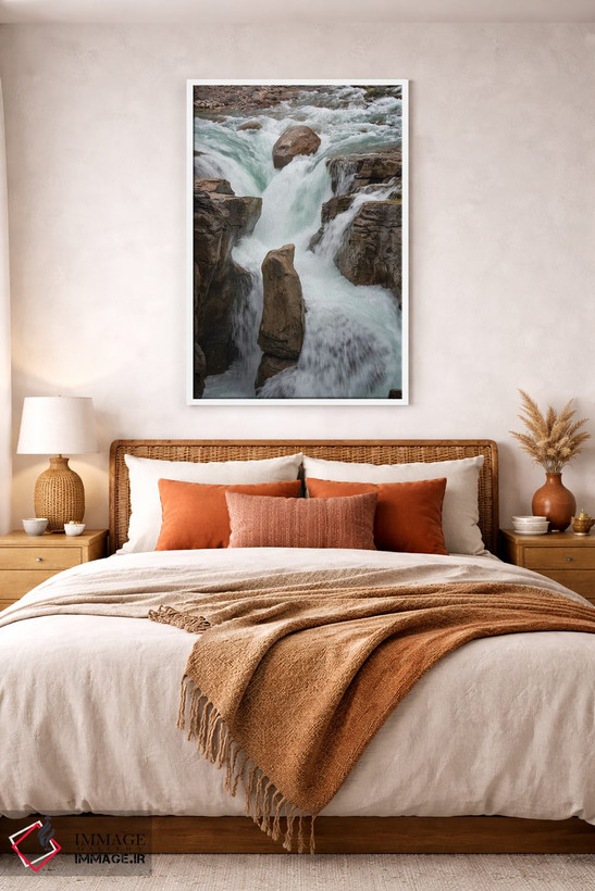 تابلو دکوراتیو Alberta. Sunwapta Falls detail, Jasper National Park.,کانا… اثر جودیت زیمرمن - D3W