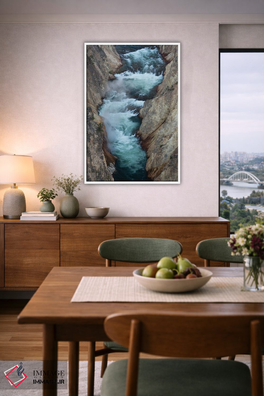 تابلو دکوراتیو Wyoming. Yellowstone River, Grand Canyon of the Yellowston… اثر جودیت زیمرمن - D6W