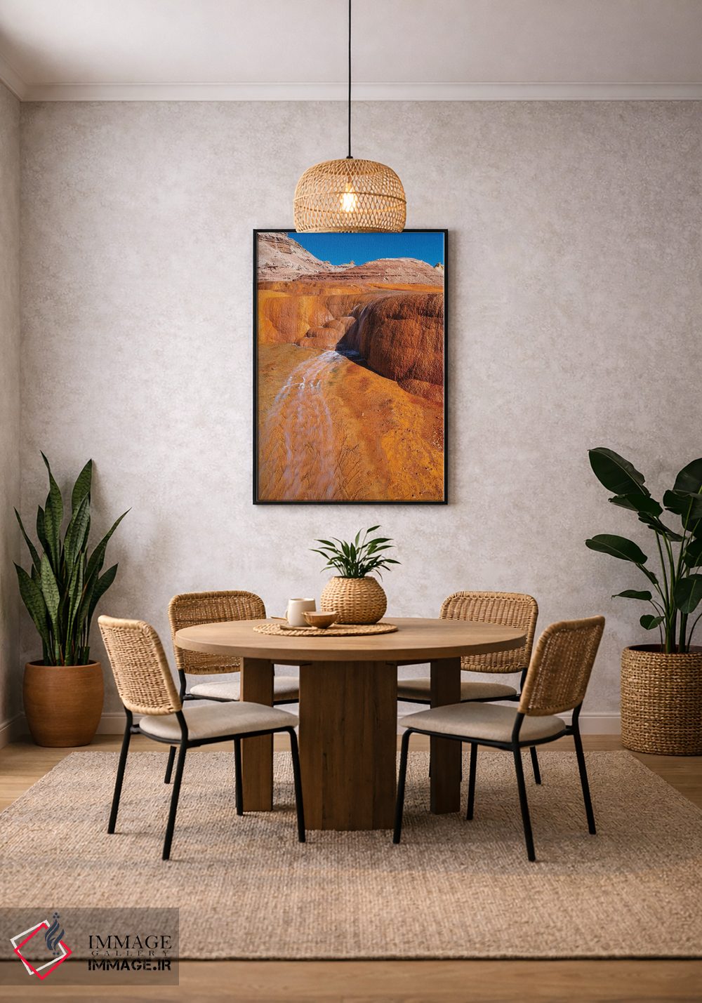 تابلو دکوراتیو Utah. Crystal Geyser, A Cold Water Geyser, Travertine Geol… اثر جودیت زیمرمن - D2B