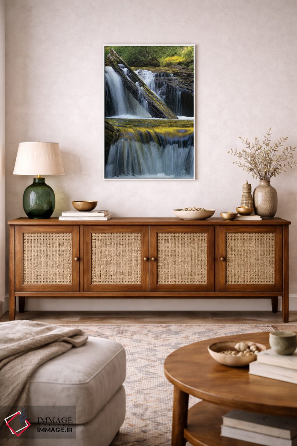 تابلو دکوراتیو Siuslaw National Forest,ایالات متحده. برگ افتاده و بازتاب… اثر جودیت زیمرمن - D3W