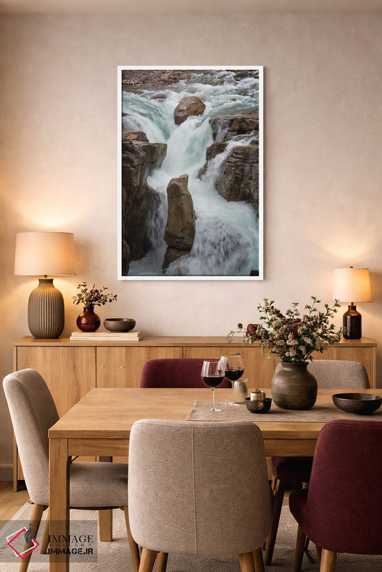 تابلو دکوراتیو Alberta. Sunwapta Falls detail, Jasper National Park.,کانا… اثر جودیت زیمرمن - D6W