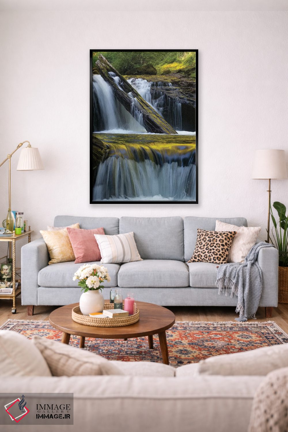 تابلو دکوراتیو Siuslaw National Forest,ایالات متحده. برگ افتاده و بازتاب… اثر جودیت زیمرمن - D2B