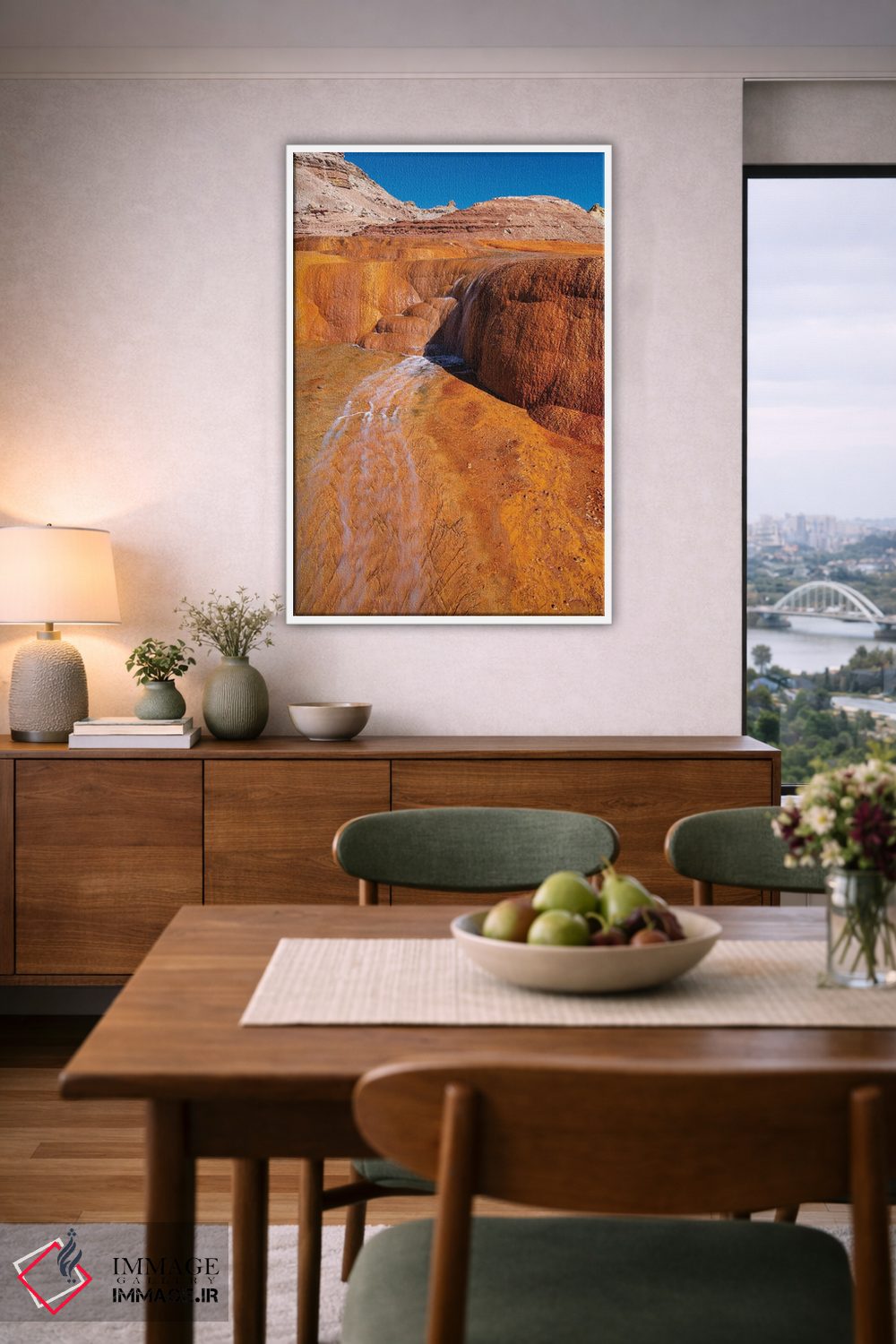 تابلو دکوراتیو Utah. Crystal Geyser, A Cold Water Geyser, Travertine Geol… اثر جودیت زیمرمن - D4W