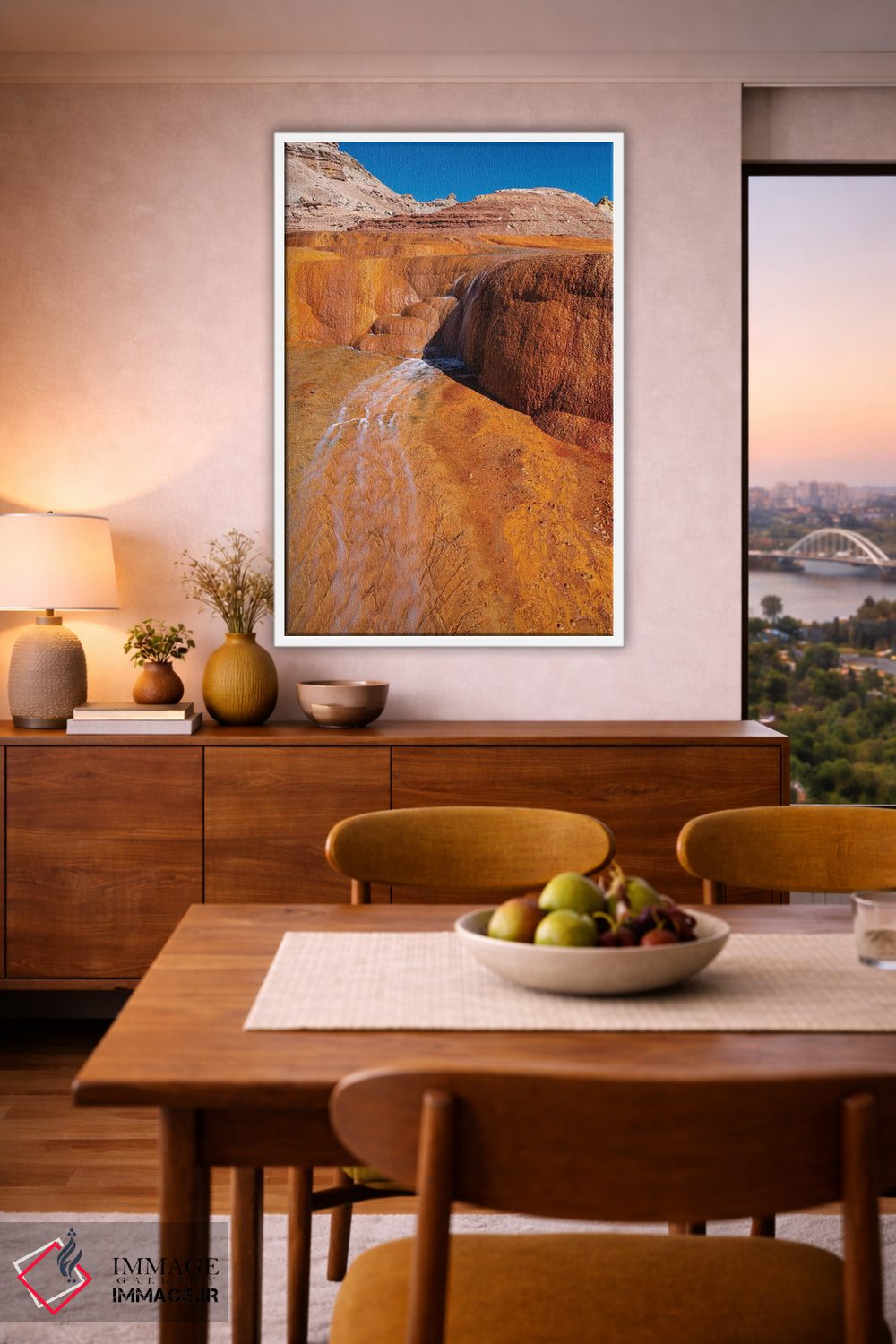 تابلو دکوراتیو Utah. Crystal Geyser, A Cold Water Geyser, Travertine Geol… اثر جودیت زیمرمن - D5W