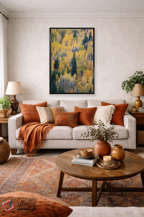 تابلو دکوراتیو British Columbia. Autumn aspen and pines, Wells-Gray Provi… اثر جودیت زیمرمن - D5B