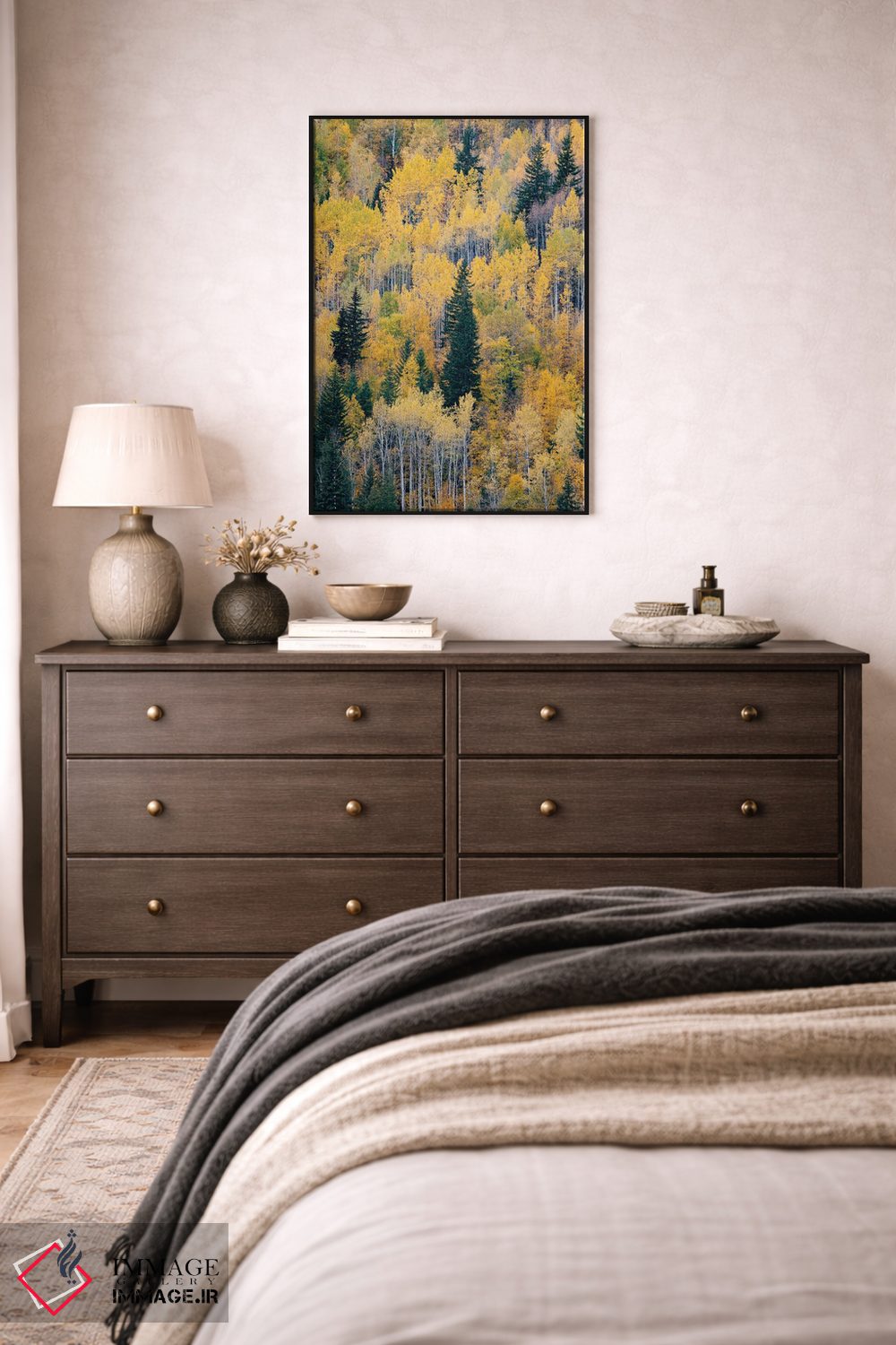 تابلو دکوراتیو British Columbia. Autumn aspen and pines, Wells-Gray Provi… اثر جودیت زیمرمن - D6B