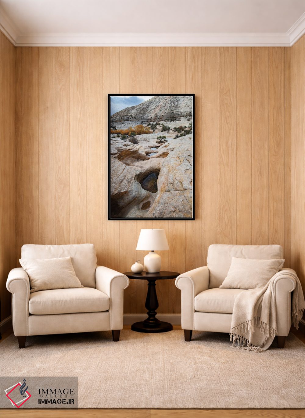 تابلو دکوراتیو Utah. Waterpockets and autumnal cottonwood trees, Grand St… اثر جودیت زیمرمن - D4B