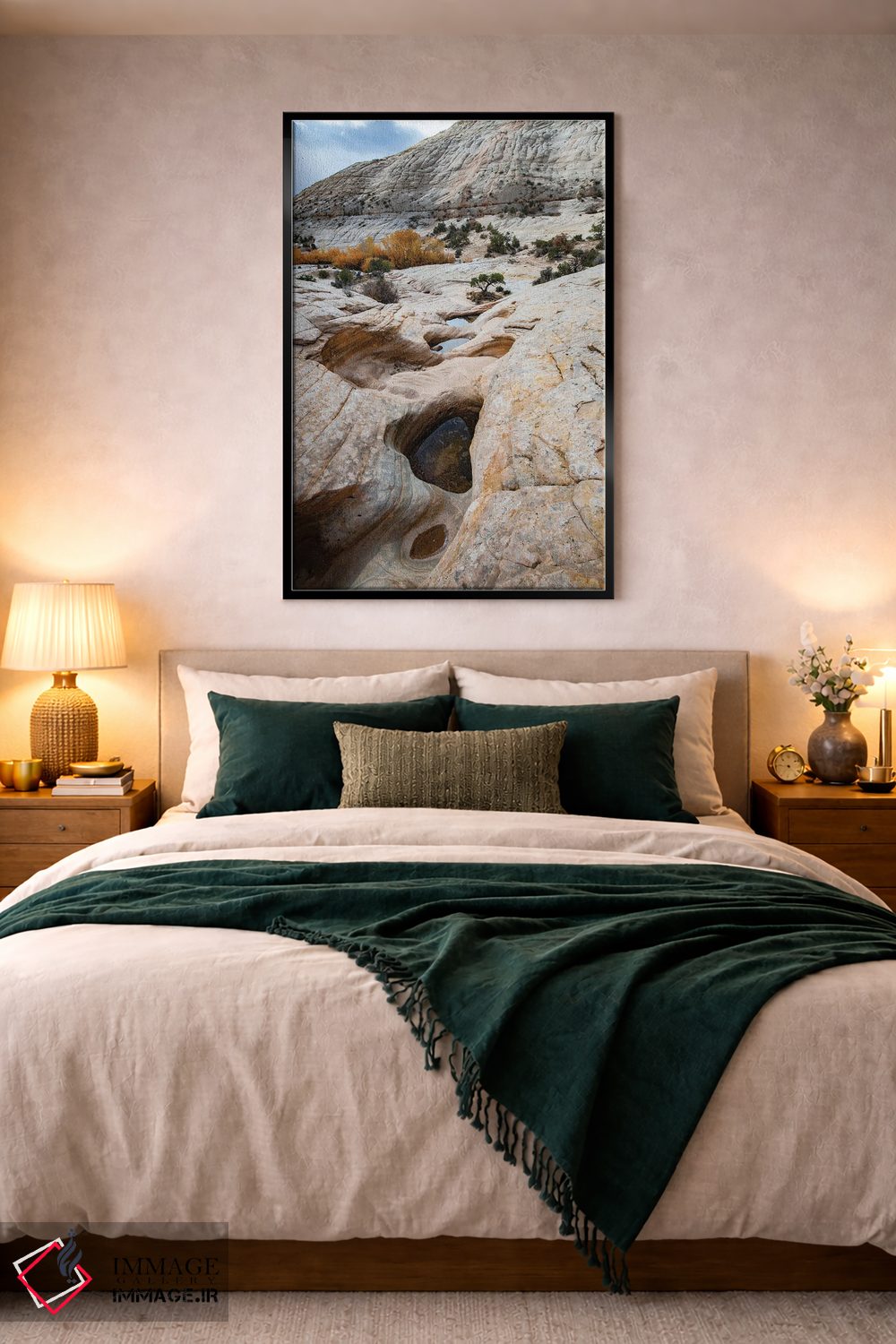 تابلو دکوراتیو Utah. Waterpockets and autumnal cottonwood trees, Grand St… اثر جودیت زیمرمن - D5B