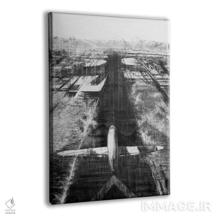 تابلو دکوراتیو هواپیما اثر یوهان زلنین - نمای پرسپکتیو محصول