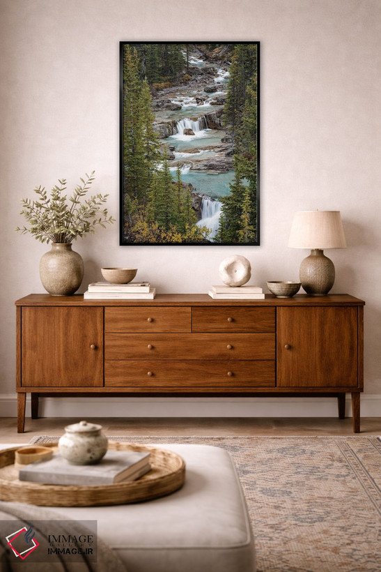 تابلو دکوراتیو Alberta. Nigel Creek, Banff National Park.,کانادا، آلبرتا.… اثر جودیت زیمرمن - D3B