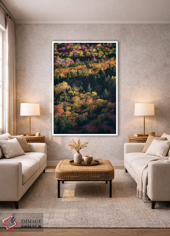 تابلو دکوراتیو Maine. Autumn foliage viewed from atop The Bubbles near Jo… اثر جودیت زیمرمن - D1W