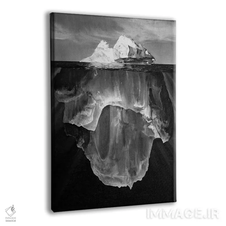 تابلو دکوراتیو کوه یخ اثر یوهان زلنین - نمای پرسپکتیو محصول