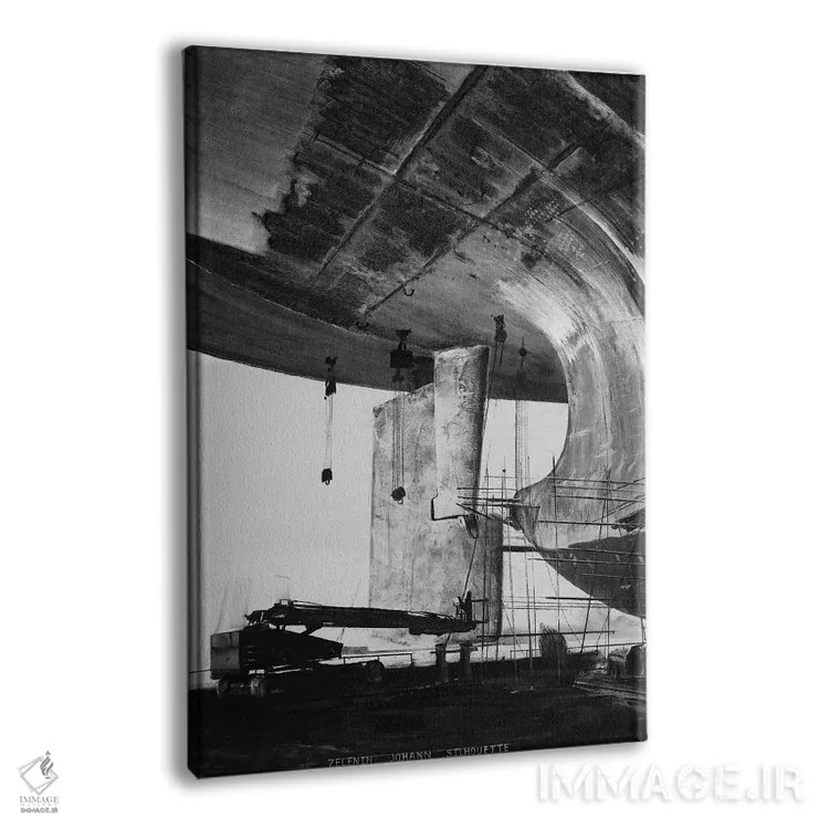 تابلو دکوراتیو سیلوئت اثر یوهان زلنین - نمای پرسپکتیو محصول