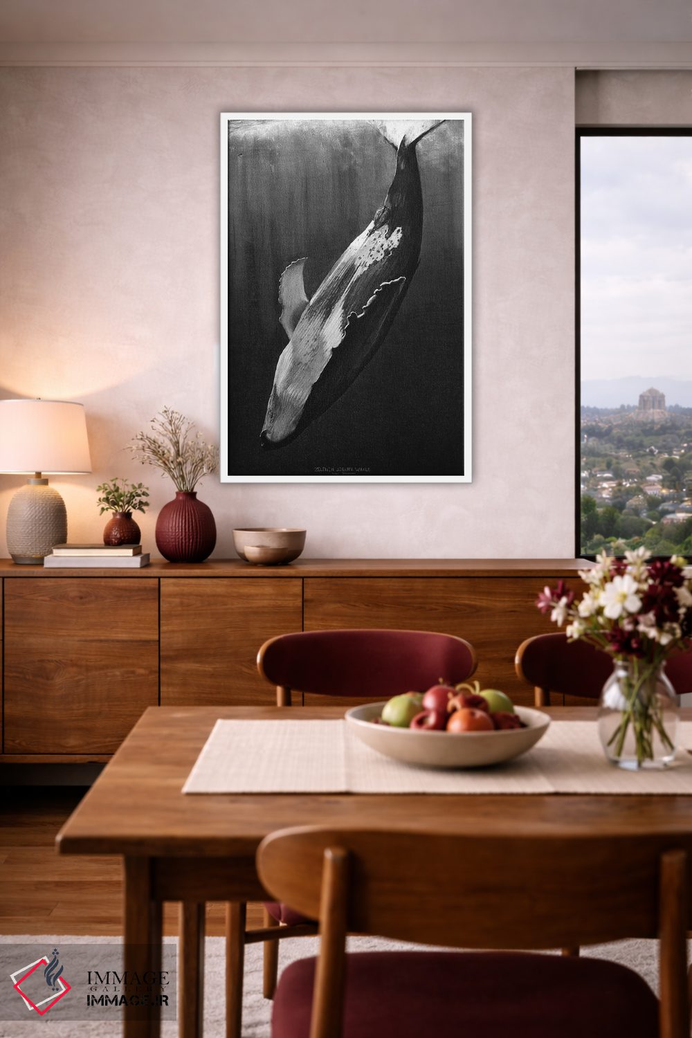 تابلو دکوراتیو نهنگ سیاه اثر یوهان زلنین - D3W