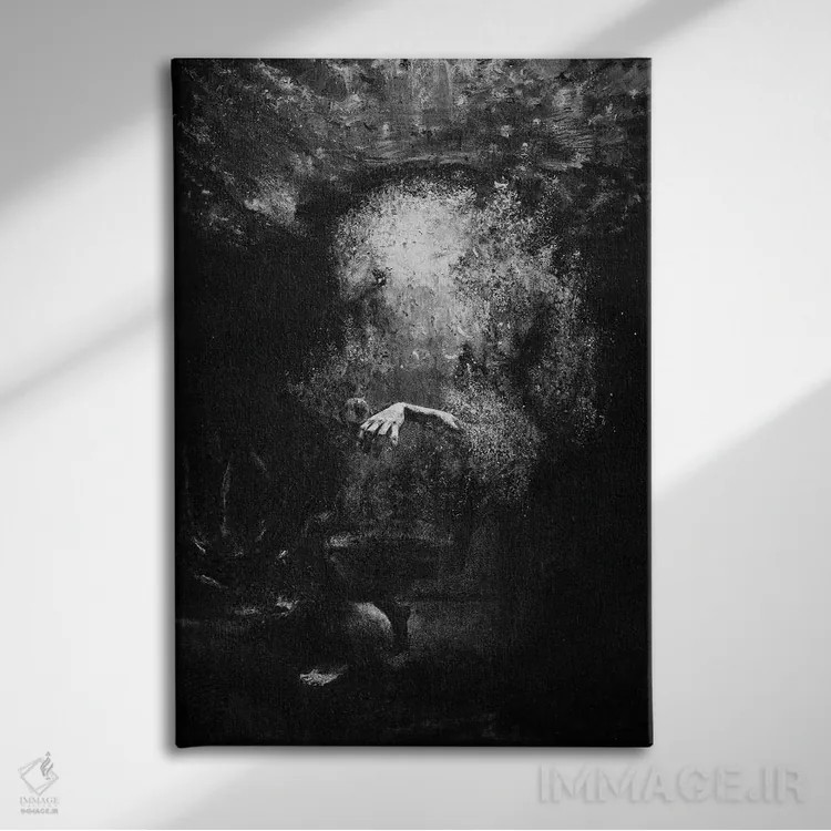 تابلو دکوراتیو پرش اثر یوهان زلنین - نمای روبهرو روی دیوار