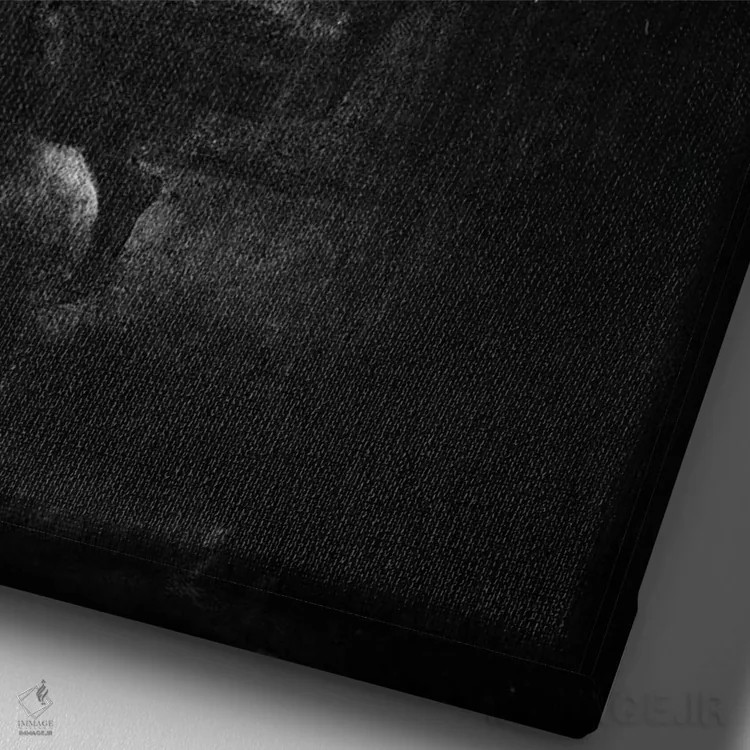 تابلو دکوراتیو پرش اثر یوهان زلنین - نمای نزدیک بافت بوم