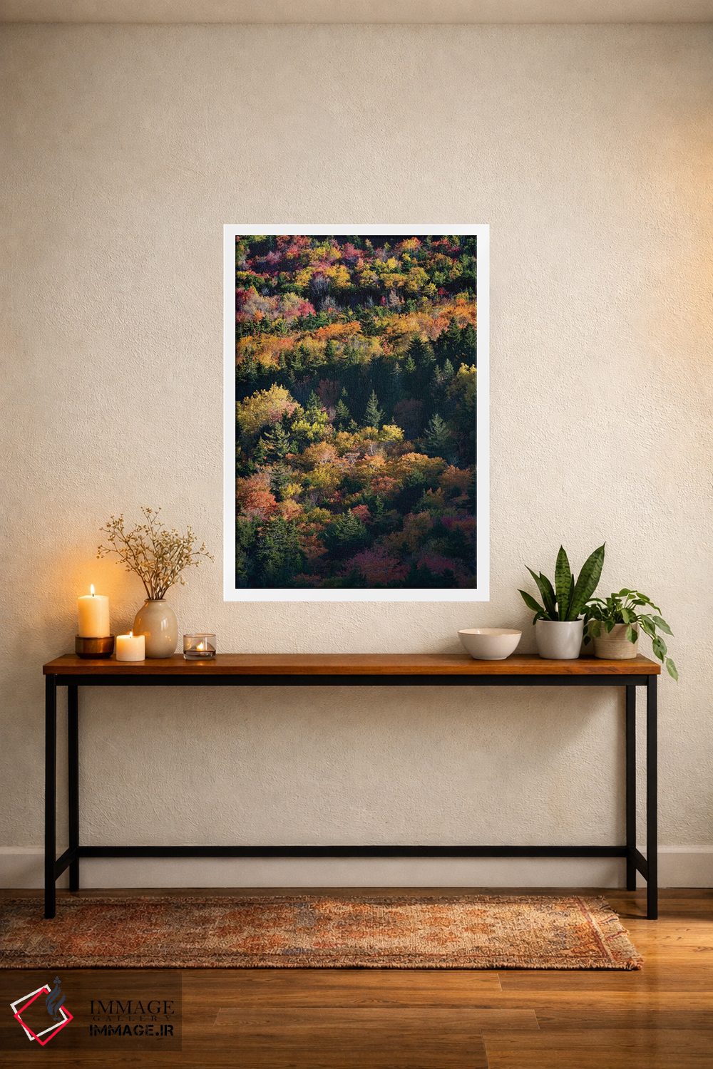 تابلو دکوراتیو Maine. Autumn foliage viewed from atop The Bubbles near Jo… اثر جودیت زیمرمن - D3W