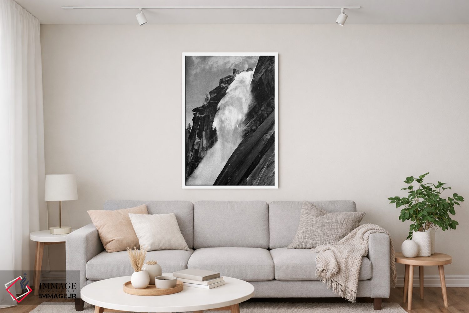 تابلو دکوراتیو آبشار اثر یوهان زلنین - D3W