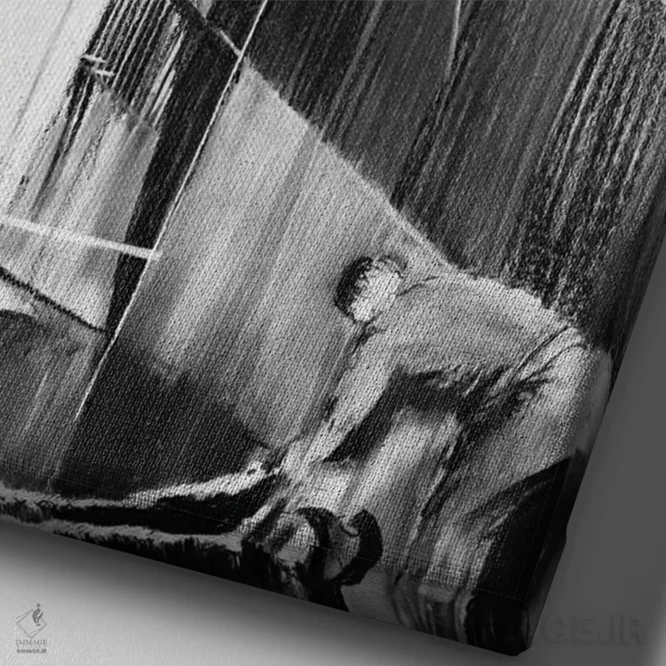 تابلو دکوراتیو یوری دولگوروکی اثر یوهان زلنین - نمای نزدیک بافت بوم