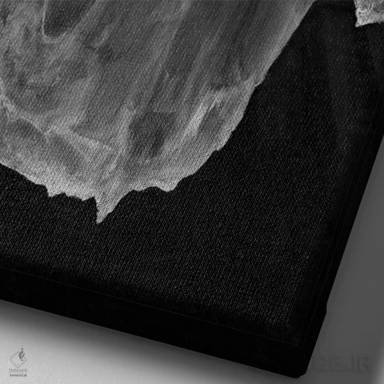 تابلو دکوراتیو کوه یخ اثر یوهان زلنین - نمای نزدیک بافت بوم