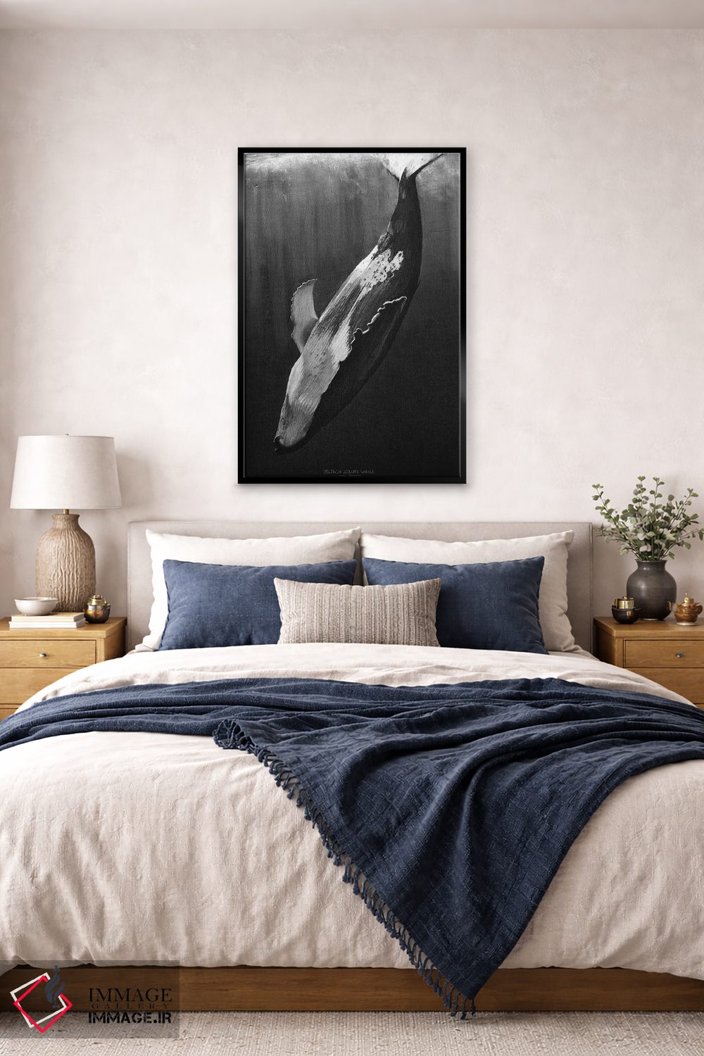 تابلو دکوراتیو نهنگ سیاه اثر یوهان زلنین - D6B