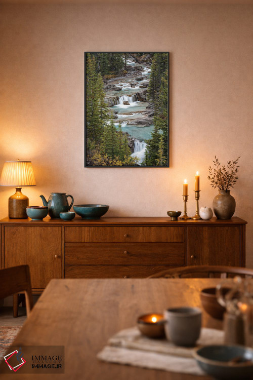 تابلو دکوراتیو Alberta. Nigel Creek, Banff National Park.,کانادا، آلبرتا.… اثر جودیت زیمرمن - D6B