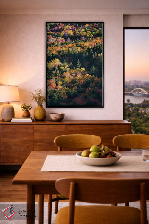 تابلو دکوراتیو Maine. Autumn foliage viewed from atop The Bubbles near Jo… اثر جودیت زیمرمن - D5B