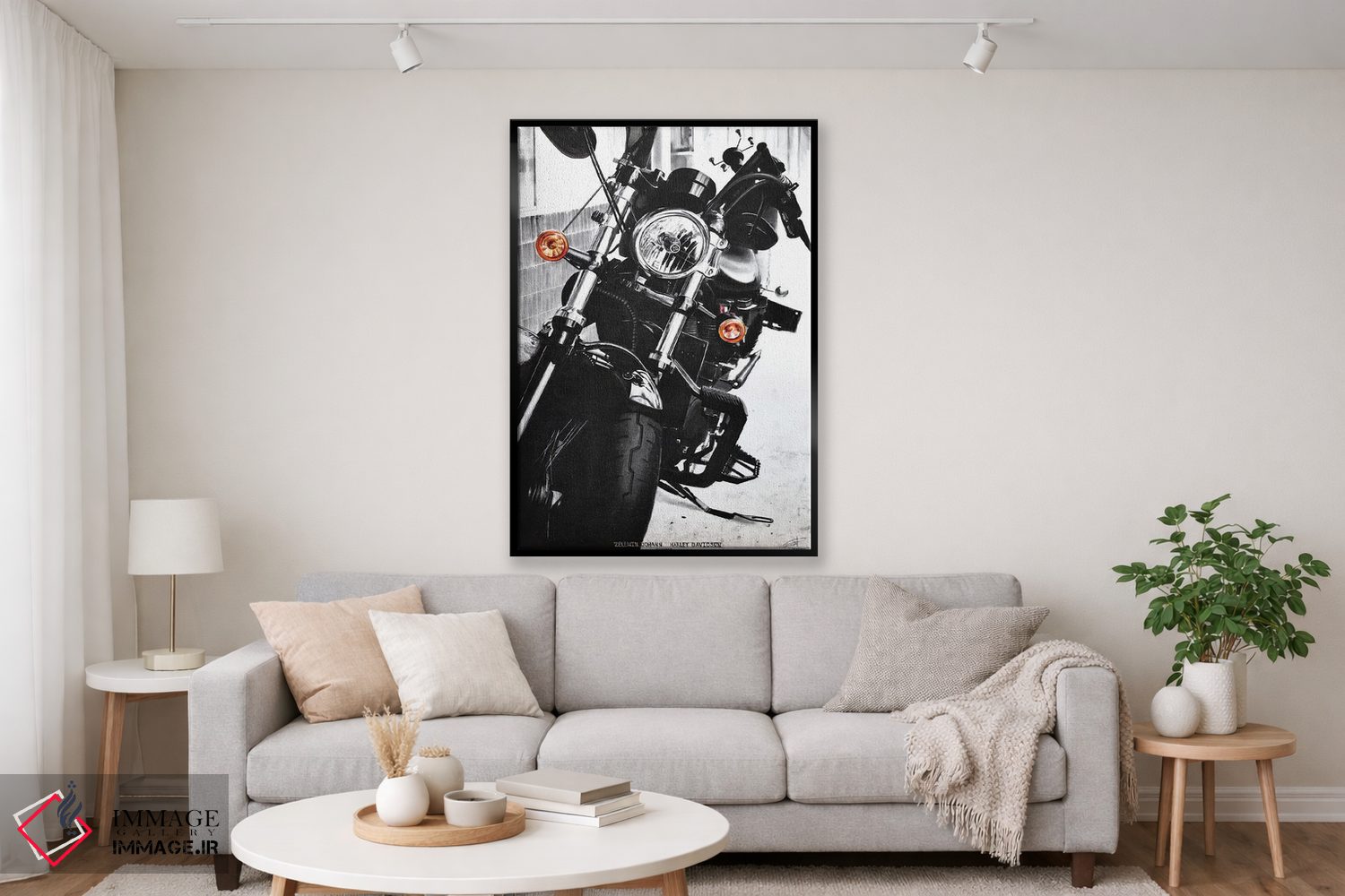 تابلو دکوراتیو هارلی دیویدسون اثر یوهان زلنین - D2B