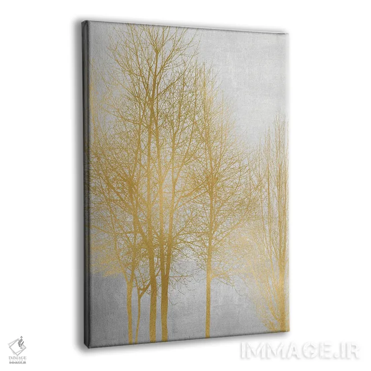 تابلو مدرنی درخت طلایی II اثر کیت بنت - نمای پرسپکتیو محصول