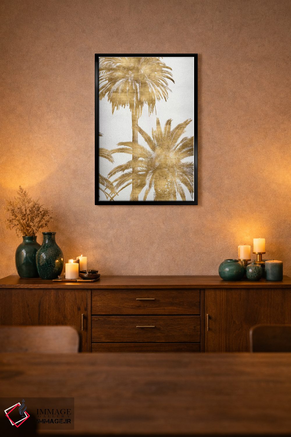 تابلوی نخل های طلایی IV اثر کیت بنت - D2B