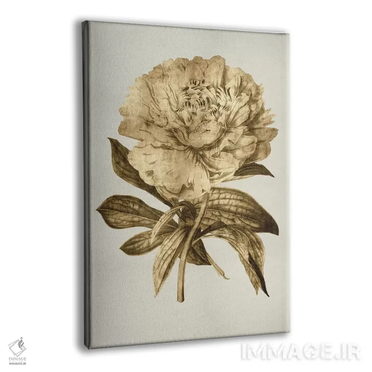 تابلو دکوراتیو لاله طلایی II اثر کیت بنت - نمای پرسپکتیو محصول