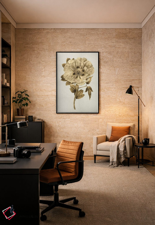 تابلو مدرن لاله طلایی I اثر کیت بنت - D5B