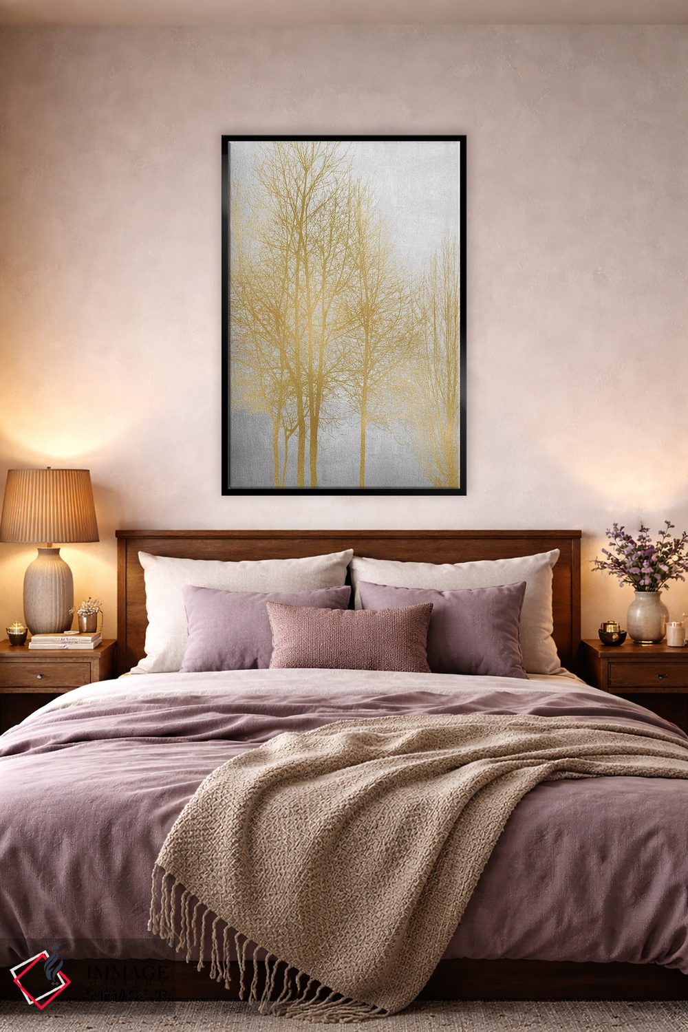 تابلو مدرنی درخت طلایی II اثر کیت بنت - D6B