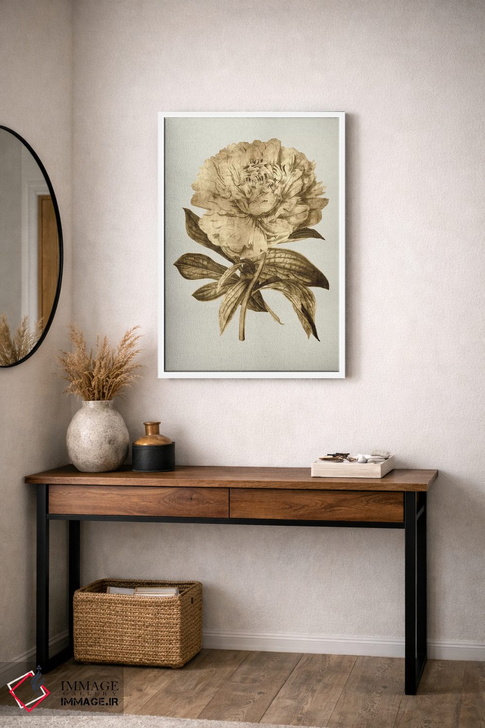 تابلو دکوراتیو لاله طلایی II اثر کیت بنت - D3W