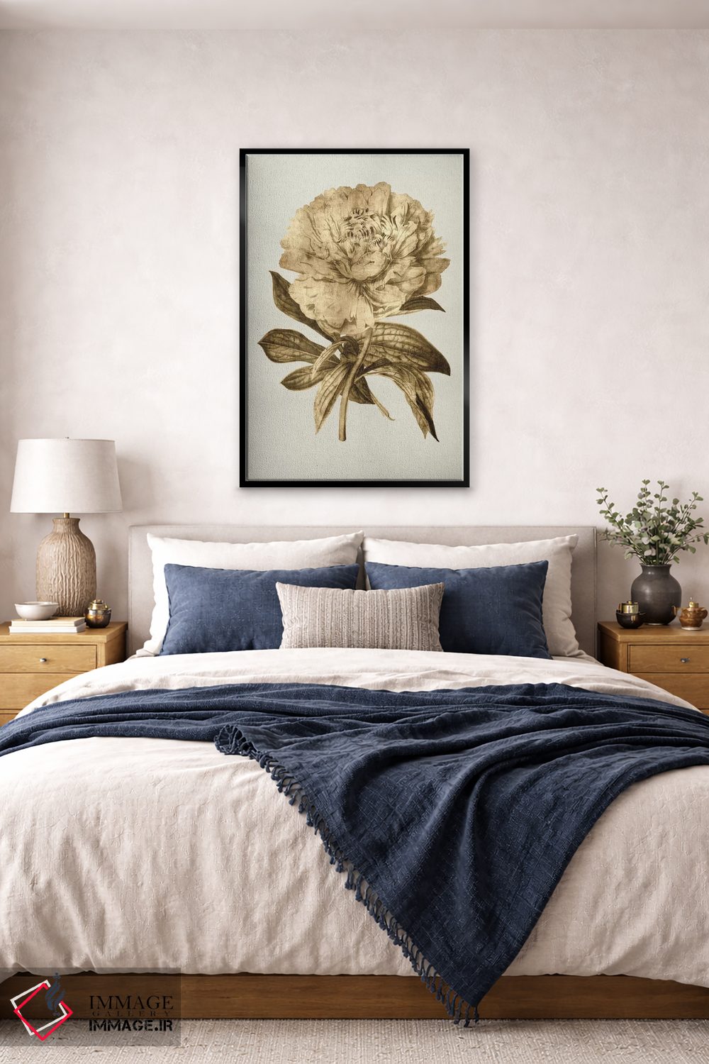 تابلو دکوراتیو لاله طلایی II اثر کیت بنت - D6B