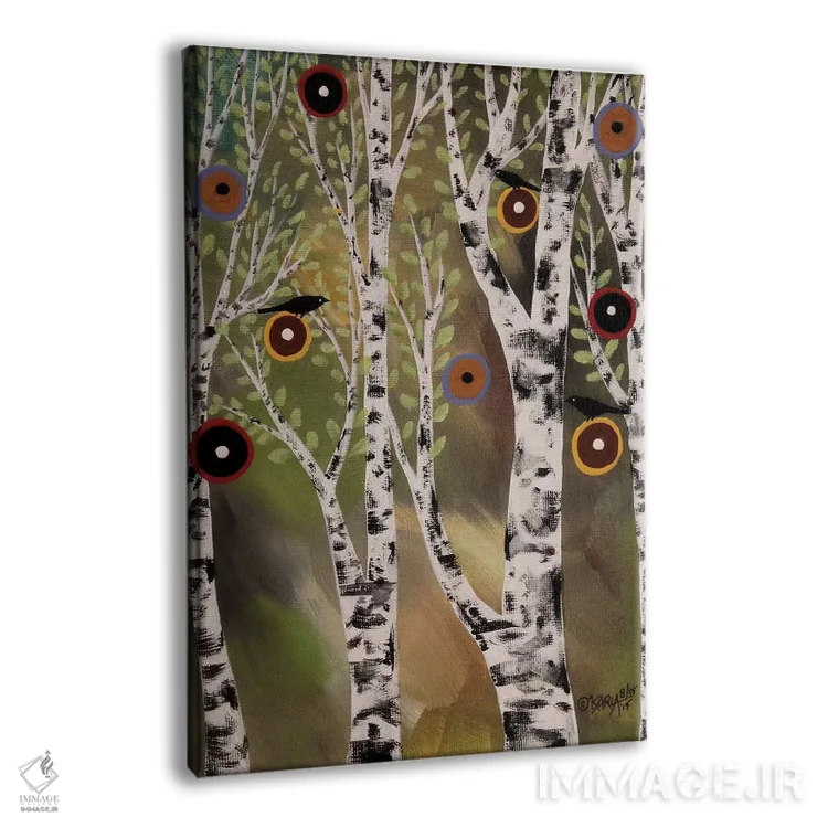 تابلو دکوراتیو توس ها I اثر کارلا جرارد - نمای پرسپکتیو محصول