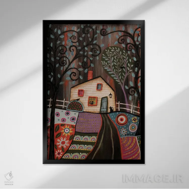 تابلو دکوراتیو تو را می بینم اثر کارلا جرارد - نمای قابدار مشکی