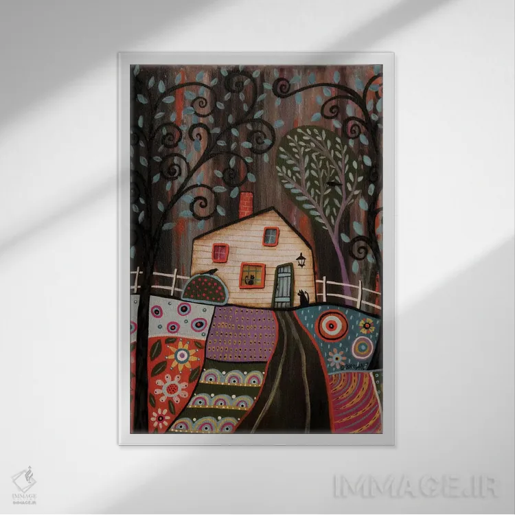 تابلو دکوراتیو تو را می بینم اثر کارلا جرارد - نمای قابدار سفید