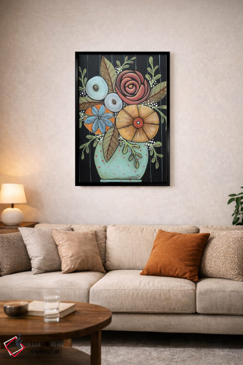 تابلو دکوراتیو گل آرایی کلاسیک اثر کارلا جرارد - D4B